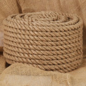 Cuerda de yute 50 m de longitud y 24 mm de
