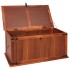 Baúl de almacenamiento de madera maciza de acacia 79x34x32