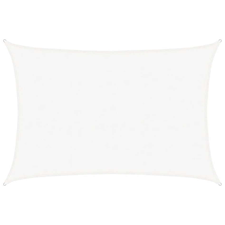 Toldo de vela blanco HDPE 160 g/m² 5x7
