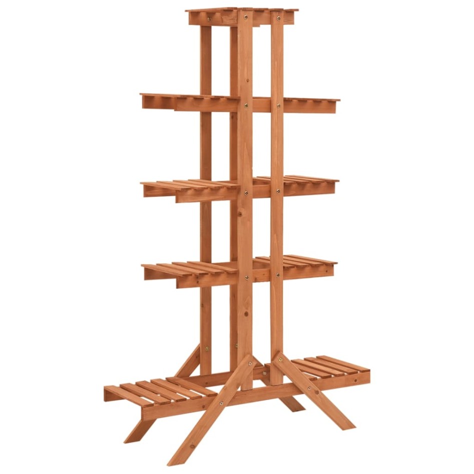 Soporte para plantas de madera maciza de abeto 83x25x132