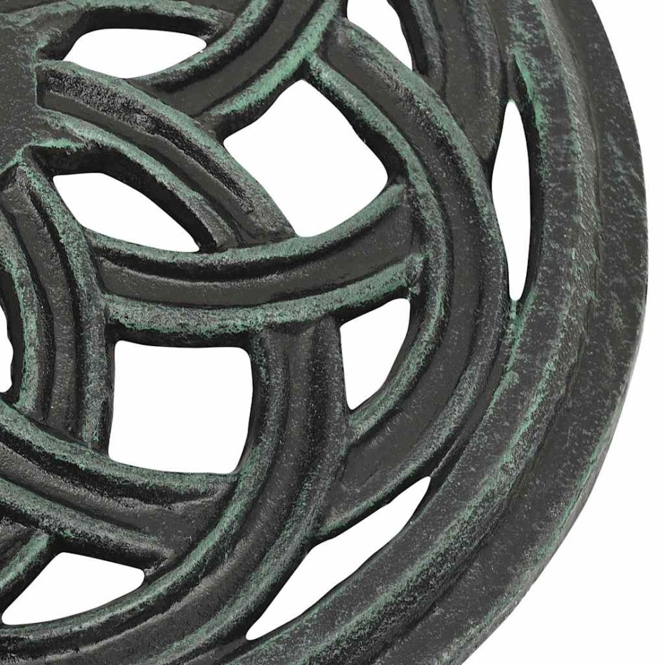 Base de sombrilla de hierro fundido verde 44x44x31