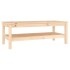 Mesa de centro de madera maciza de pino 110x50x40