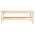 Mesa de centro de madera maciza de pino 110x50x40