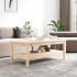 Mesa de centro de madera maciza de pino 110x50x40