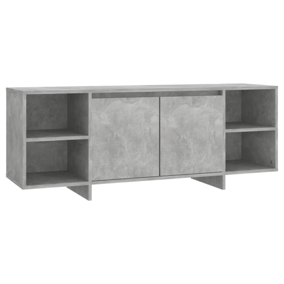 Mueble para TV madera contrachapada gris hormigón 130x35x50