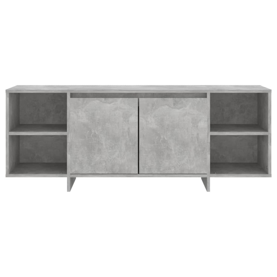 Mueble para TV madera contrachapada gris hormigón 130x35x50