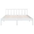 Estructura cama doble pequeña sin colchón madera maciza