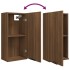 Armario de baño de pared roble marrón 32x20x67