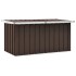 Caja de almacenaje para jardín marrón 129x67x65