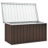 Caja de almacenaje para jardín marrón 129x67x65