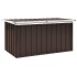 Caja de almacenaje para jardín marrón 129x67x65