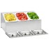 Soporte bandeja Gastronorm con 3 bandejas 1/6 acero