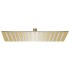 Cabezal ducha efecto lluvia acero inox cuadrado dorado 40x40