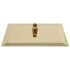 Cabezal ducha efecto lluvia acero inox cuadrado dorado 40x40
