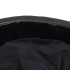 Cama para perros felpa y cuero sintético negra 69x59x19