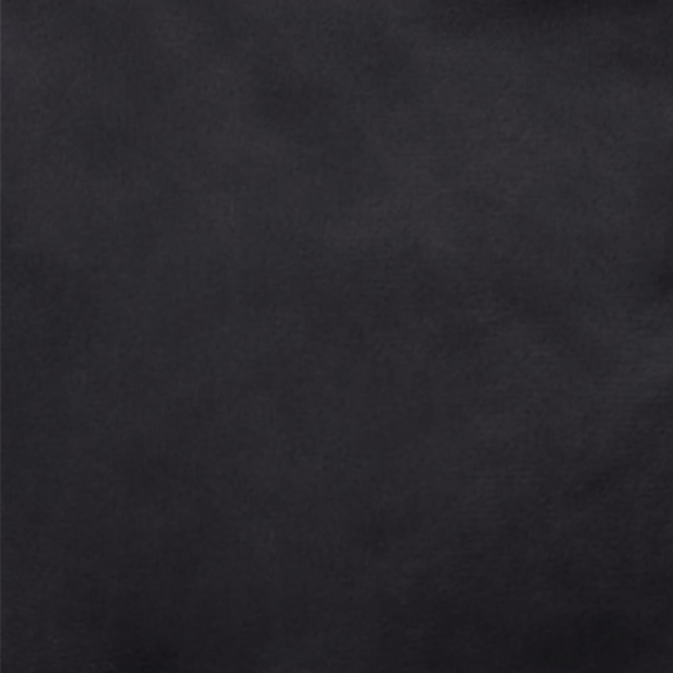 Cama para perros felpa y cuero sintético negra 69x59x19