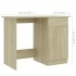 Escritorio madera contrachapada color roble Sonoma 100x50x76