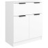 Aparador de madera contrachapada blanco 60x30x70