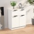 Aparador de madera contrachapada blanco 60x30x70