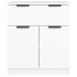Aparador de madera contrachapada blanco 60x30x70