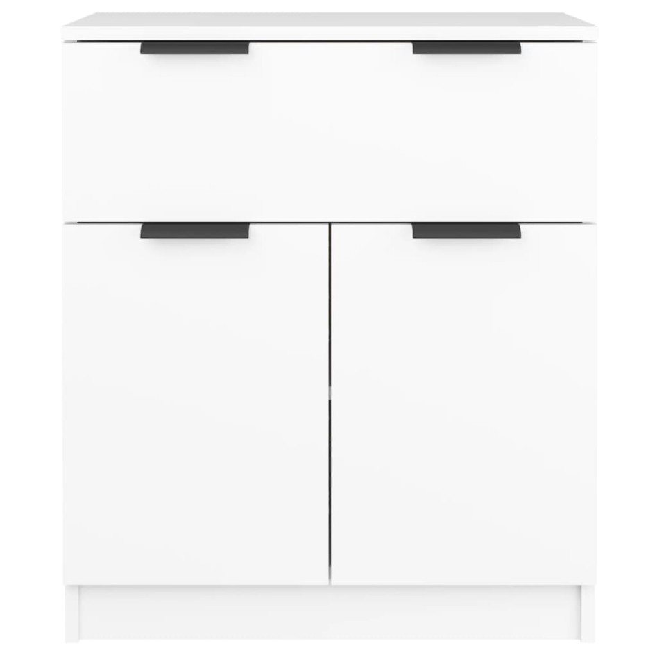 Aparador de madera contrachapada blanco 60x30x70