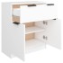 Aparador de madera contrachapada blanco 60x30x70