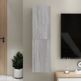 Mueble para TV de pared gris Sonoma 30,5x30x110