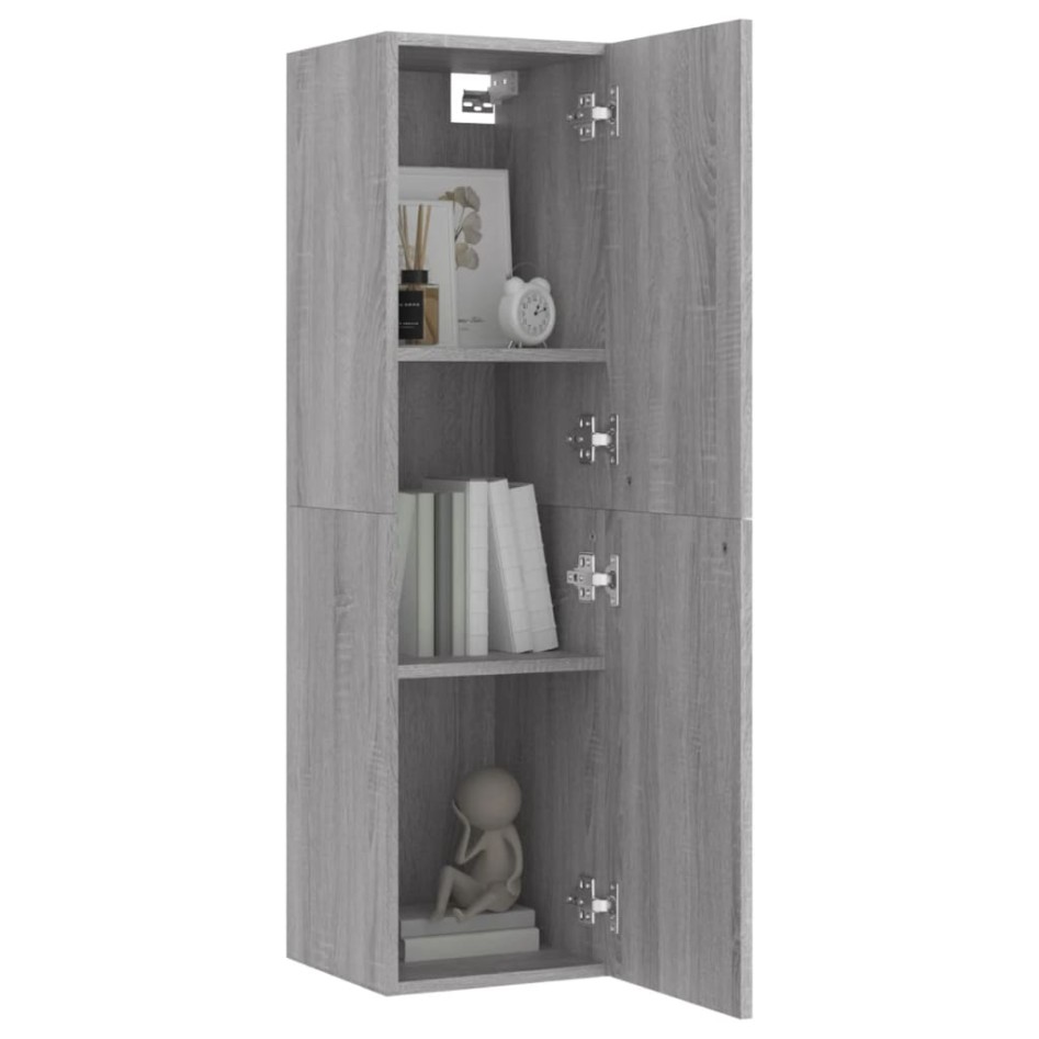 Mueble para TV de pared gris Sonoma 30,5x30x110