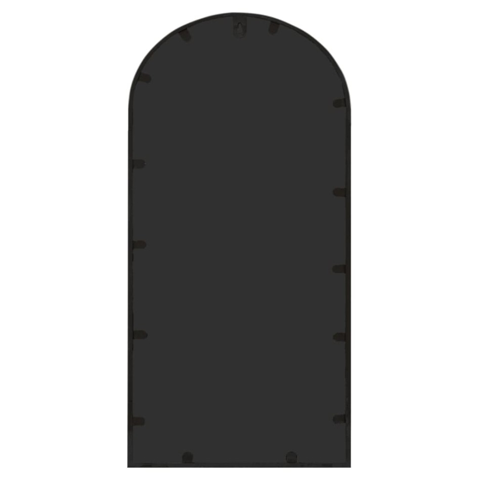 Espejo de jardín hierro negro para uso exterior 70x30