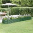 Jardinera arriate acero recubrimiento polvo verde 368x80x36