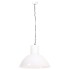 Lámpara colgante redonda 25 W blanca 48 cm