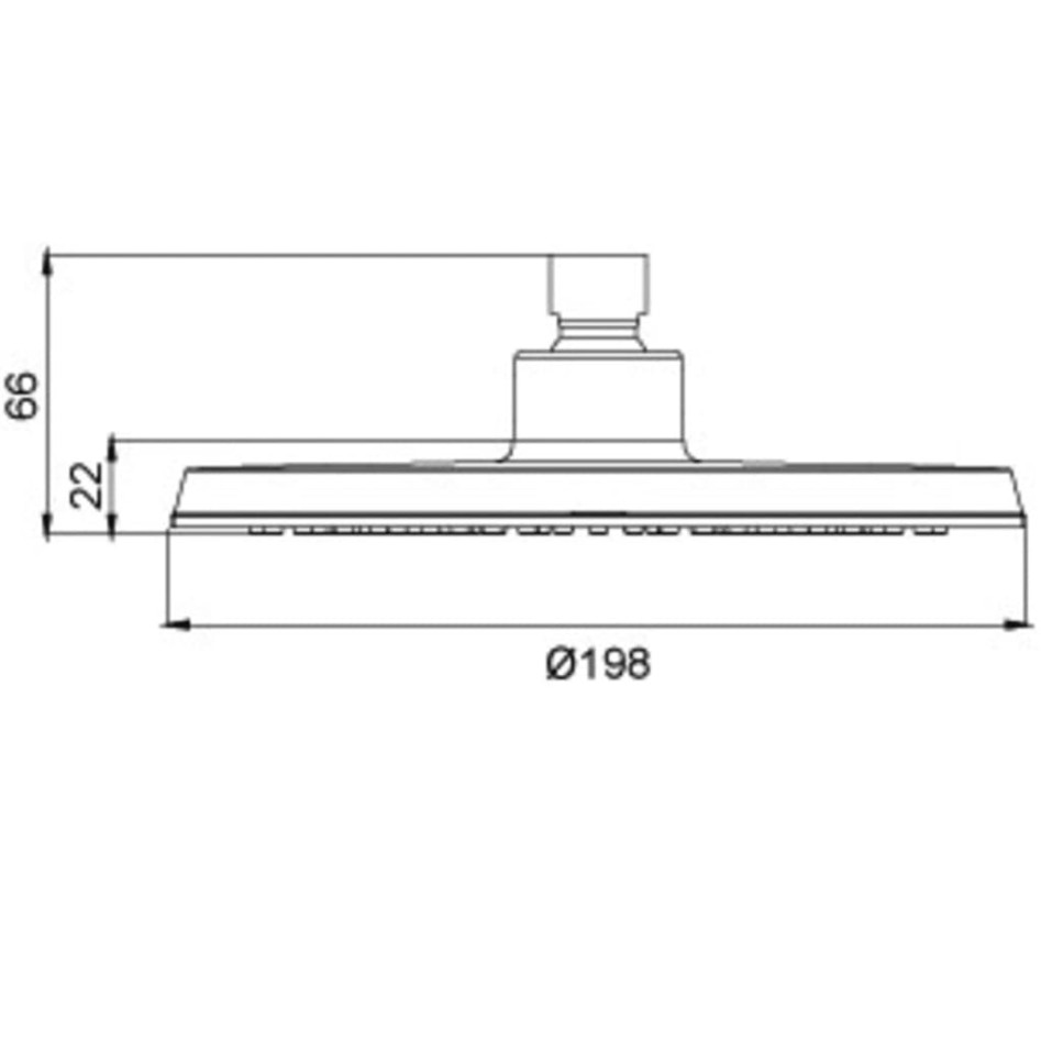 RIDDER Ducha efecto lluvia y alcachofa de masaje Bahamas cromado