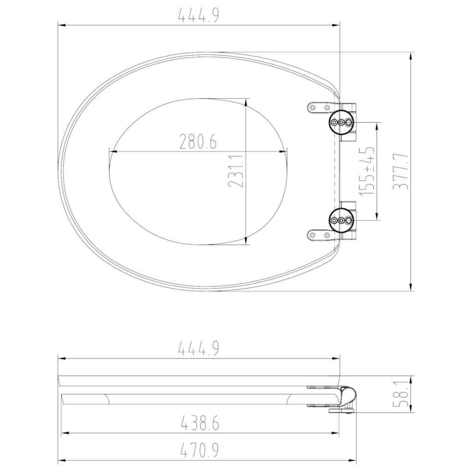 RIDDER Asiento de inodoro Tampa con cierre suave bambú