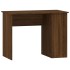 Escritorio de madera contrachapada marrón roble 100x55x75