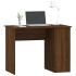 Escritorio de madera contrachapada marrón roble 100x55x75