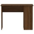 Escritorio de madera contrachapada marrón roble 100x55x75