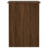 Escritorio de madera contrachapada marrón roble 100x55x75