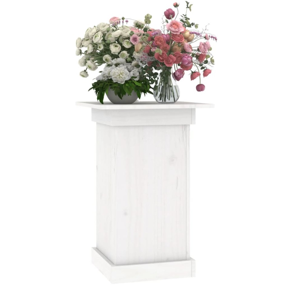 Soporte para plantas madera maciza de pino blanco 40x40x60