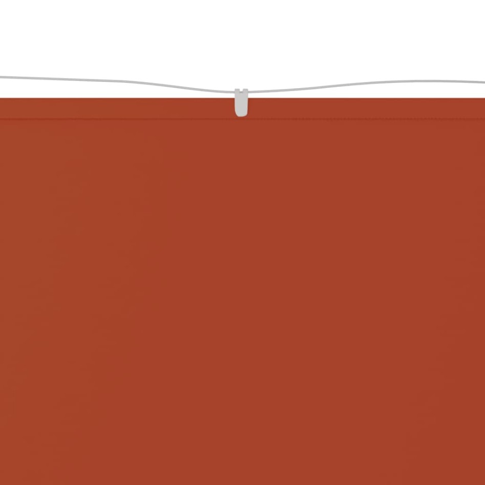Toldo vertical terracota tela oxford 100x1200