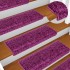 Alfombrillas de escalera 10 unidades violeta 65x21x4