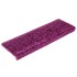 Alfombrillas de escalera 10 unidades violeta 65x21x4