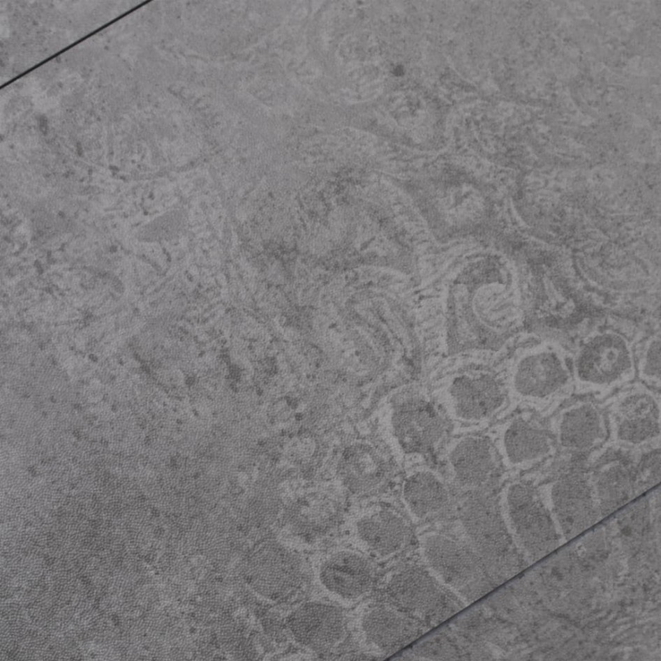 Lamas para suelo autoadhesivas PVC gris hormigón 5,21 m² 2