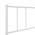 Estructura cama sin colchón con estribo metal blanco 100x200