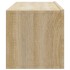 Muebles TV de pared 2 uds madera ingeniería roble 100x30x30