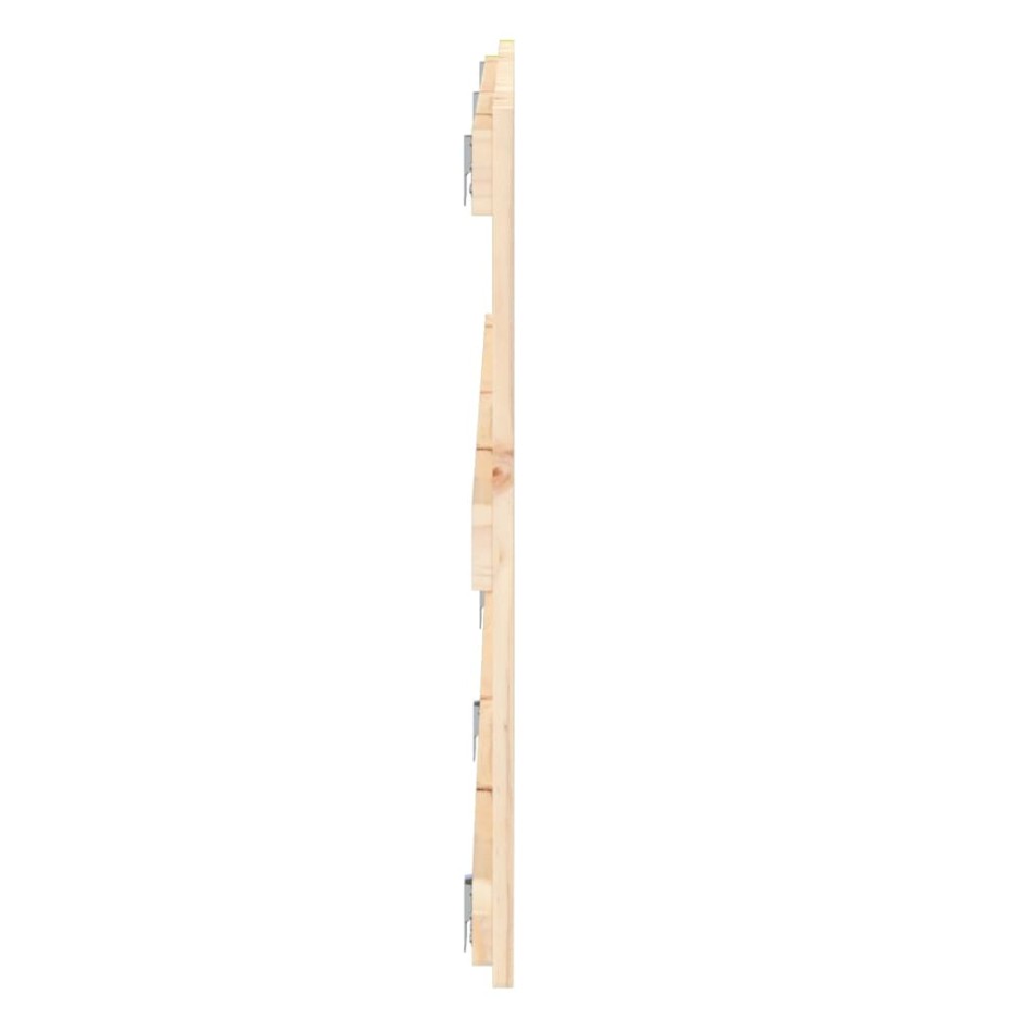 Cabecero de cama de pared madera maciza de pino 204x3x60