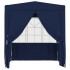 Carpa profesional de fiestas con paredes azul 90 g/m² 2,5x2,5