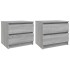 Mesitas de noche 2 uds contrachapado gris Sonoma 50x39x43,5