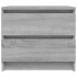 Mesitas de noche 2 uds contrachapado gris Sonoma 50x39x43,5