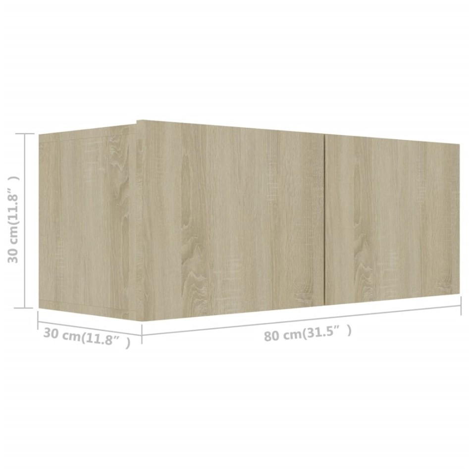 Juego de muebles de salón 2 piezas roble