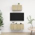 Juego de muebles de salón 2 piezas roble